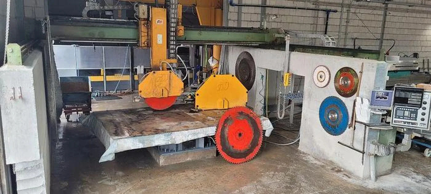 1994 Fickert & Winterling PFE 80 CNC 5 Achs Brückensäge 400 - 1200mm Ø- - 3
