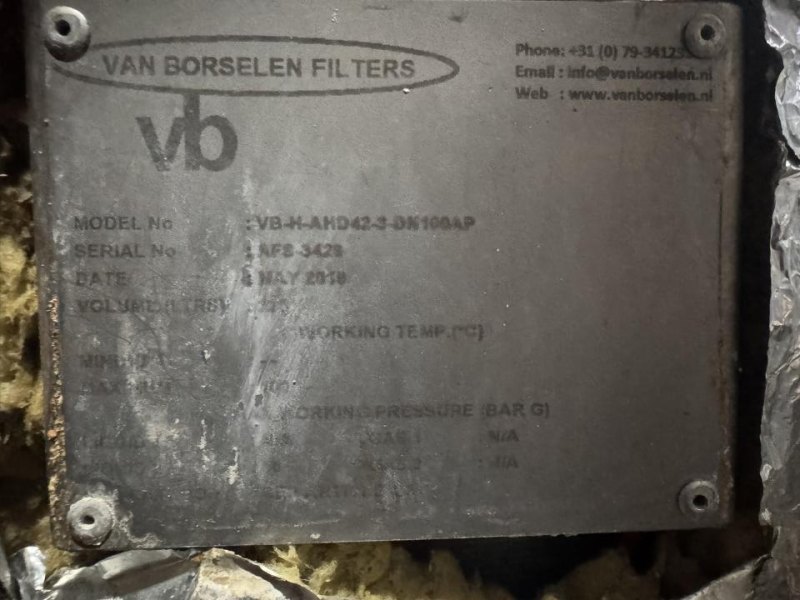 2019 Van Borselen 2 µm candle filter (old dimer filter housing) - S-1270