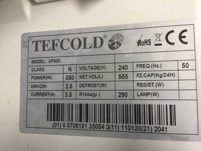 Tefcold UF600 Freezer