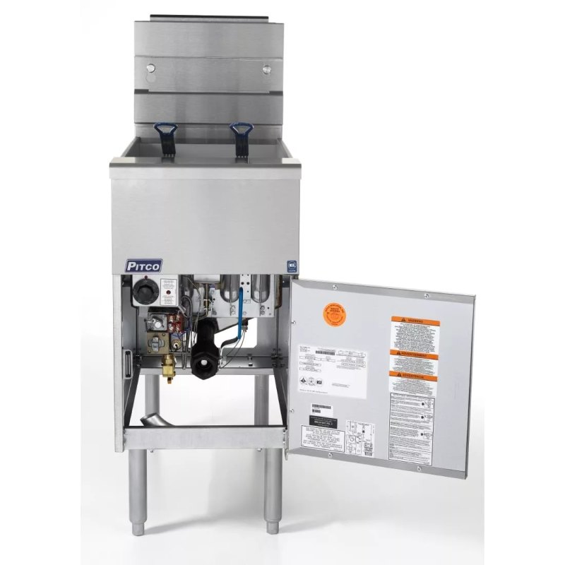 Pitco Twin Basket Single Tank Solstice LPG Fryer SG14S - islandcatering