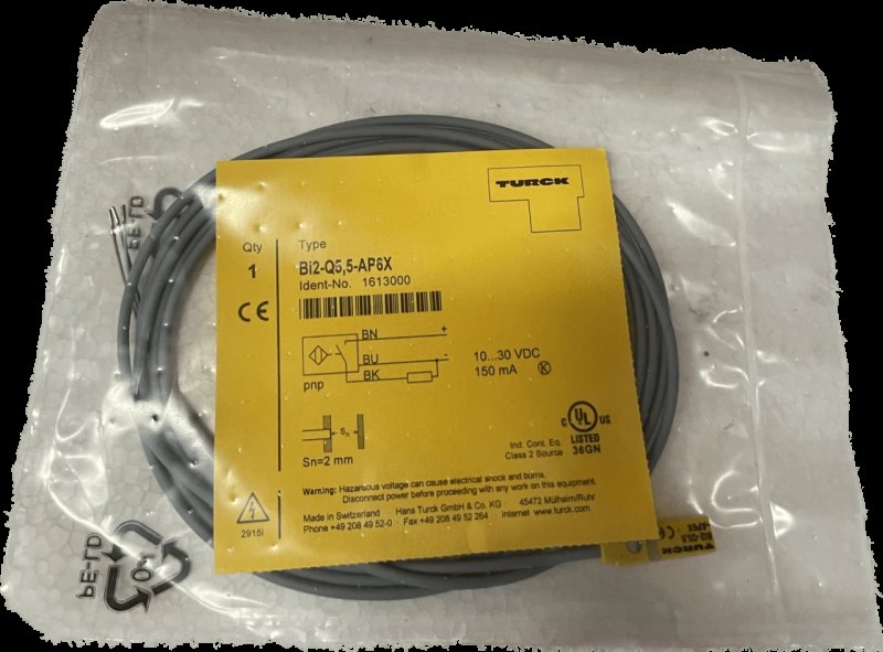 Turck Inductive Sensor 1613000/ Bi2-Q5,5-AP6X