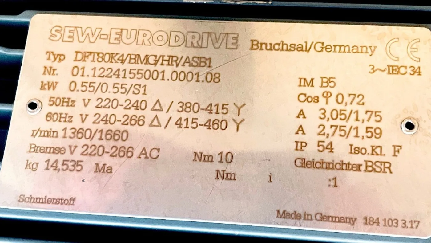 SEW-EURODRIVE elektromotorische Lineareinheit DFT80K4/BMG/HR/ASB1 - 6
