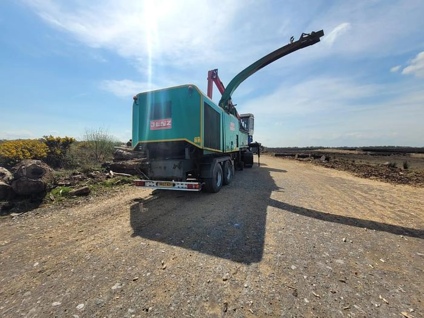 2014 Jenz 820 Chipper W/Mounted Epsilon 130 Crane - 2