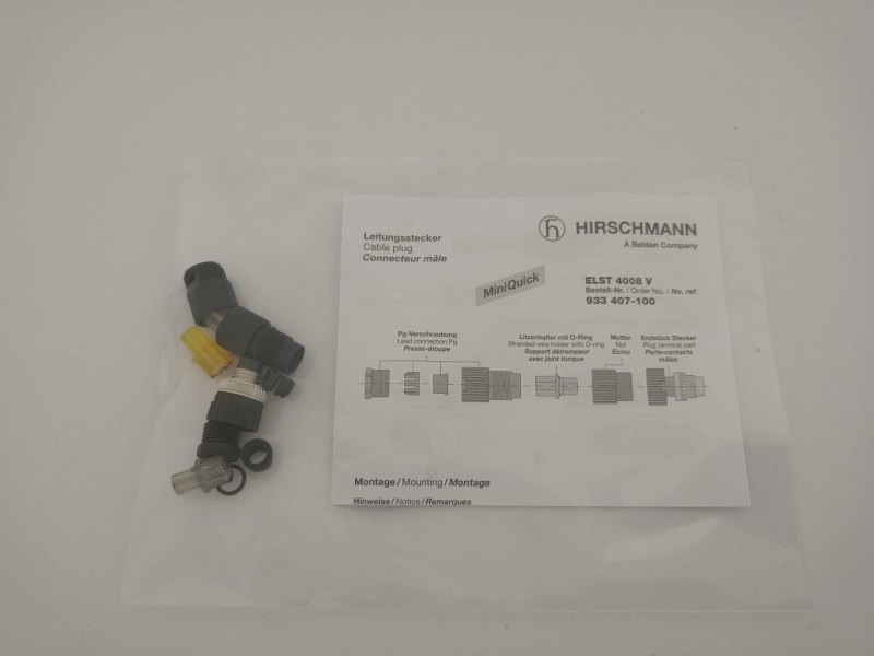 Hirschmann Leistungsstecker Mini Quick ELST 4008 V 190 Stck.