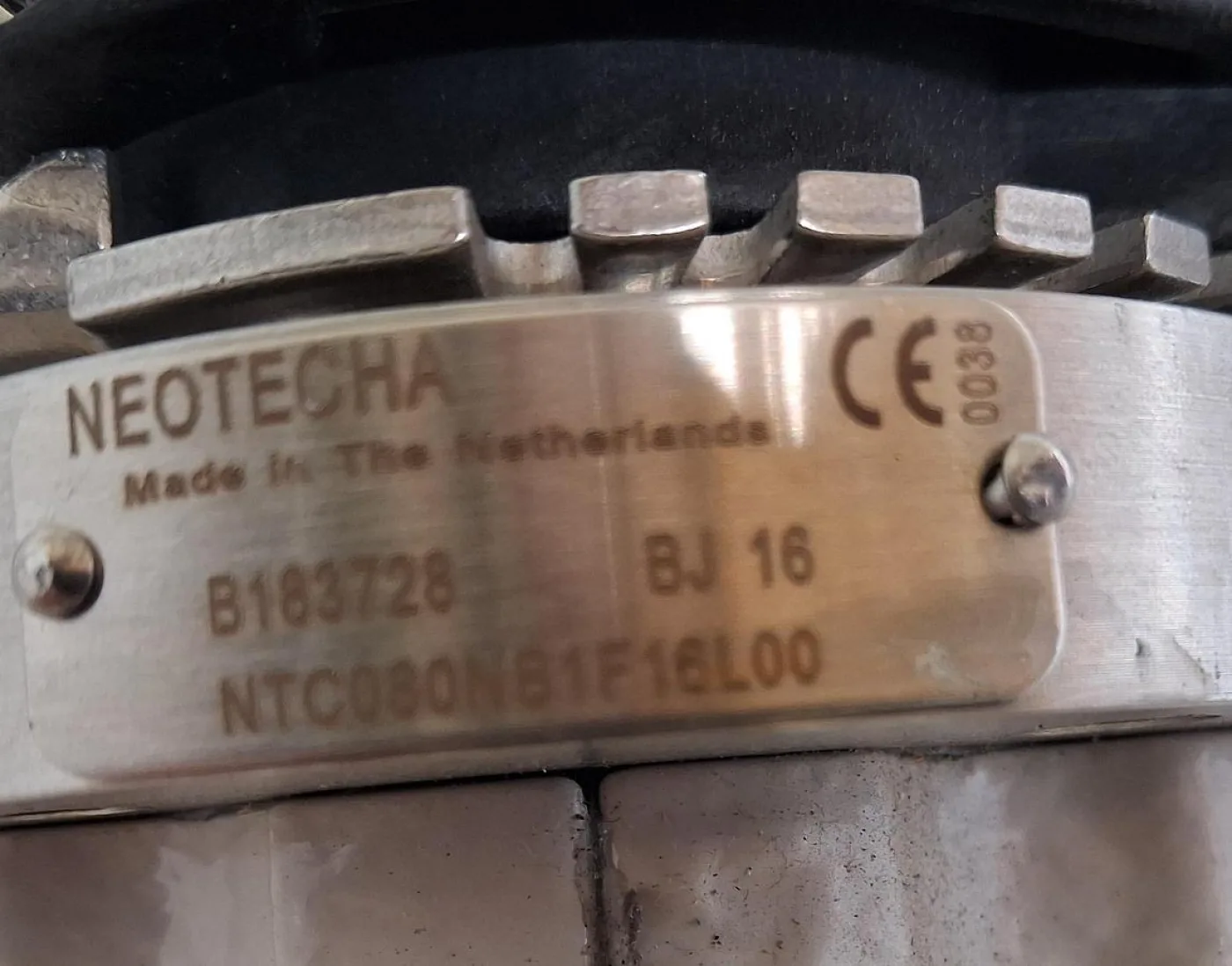 Neotecha PTFE-ausgekleideter Kugelhahn DN80 PN16 mit Handhebel - 7