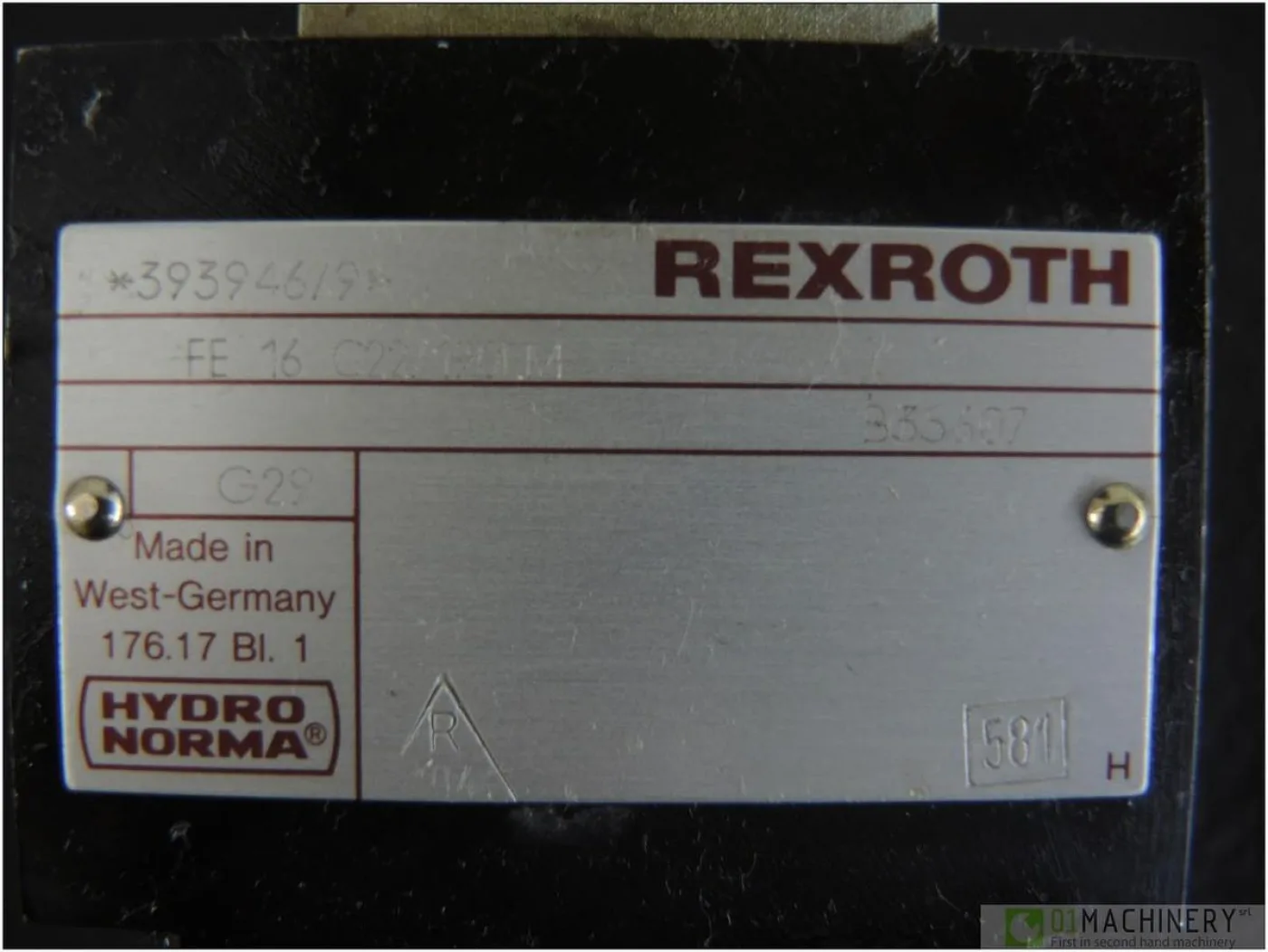 2011 REXROTH FE16C22/190LM393946 AI2586 - 4