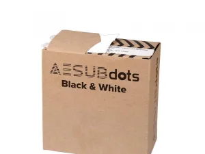 AESUBdots – Puntos de referencia adhesivos B/N 6MM