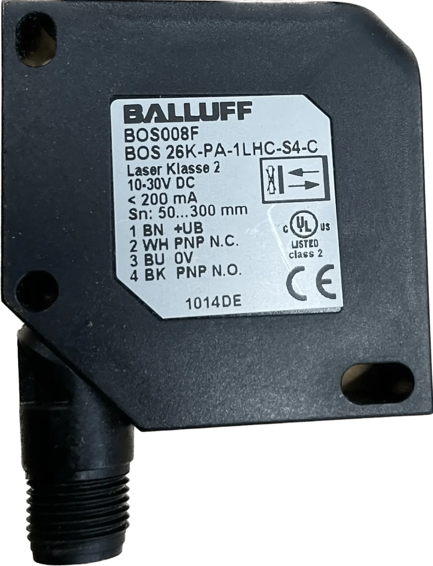 BALLUFF Lichttaster mit Hintergrundausblendung BOS 26K-PA-1LHC-S4-C - 2