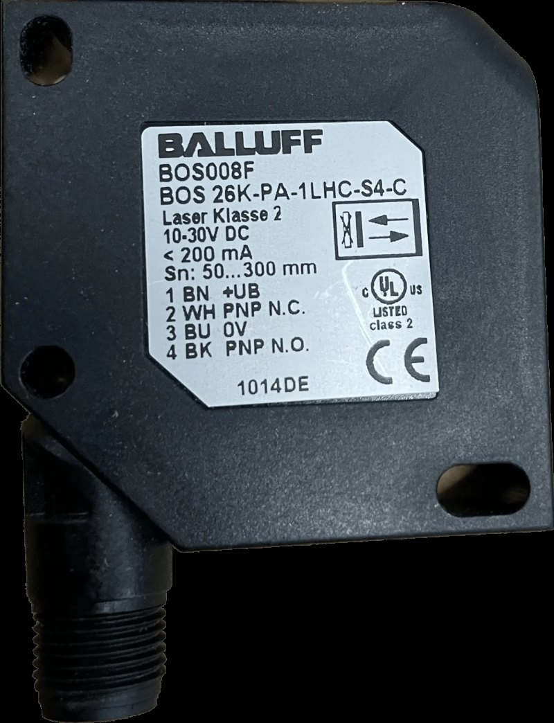 BALLUFF Lichttaster mit Hintergrundausblendung BOS 26K-PA-1LHC-S4-C