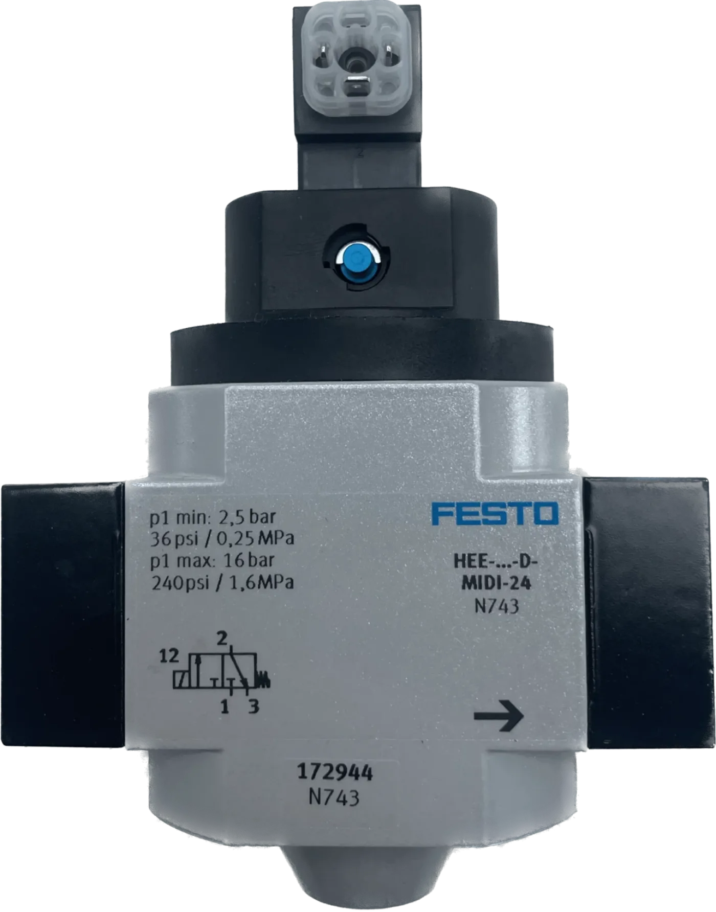 Festo Einschaltventil HEE-1/2-D-MIDI-24 - 3