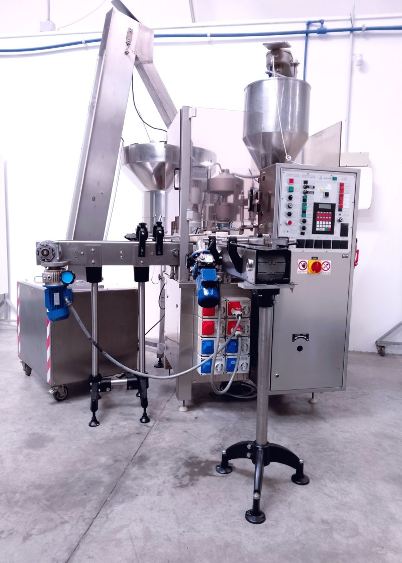 RIEMPITRICE PER VASETTI E TUBETTI – UNIPAC (ROMACO) – MOD. SILVER 75
