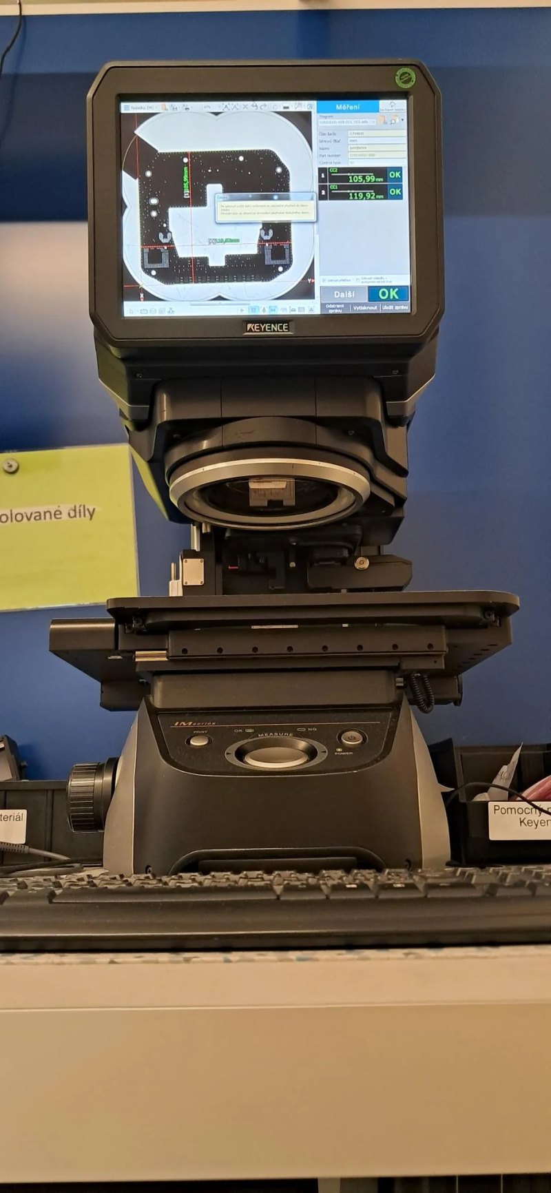 Keyence IM-7020, vintage 2018, IMAGE DIMENSION MEASURING SYSTEM CCM