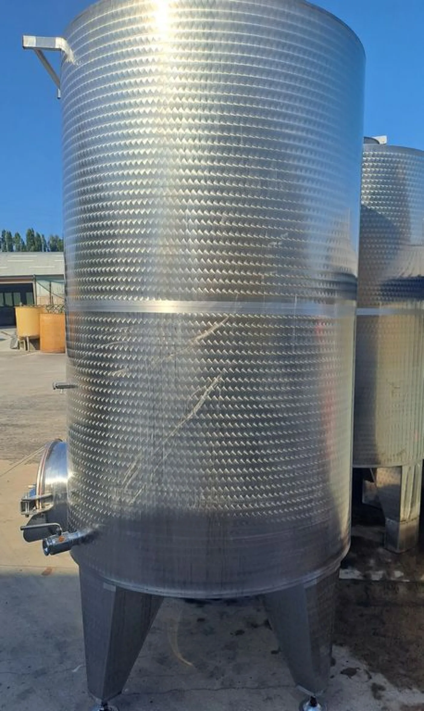 STAINLESS STEEL TANKS L.A. INOX FIRM, CAPACITY 2500 LITRES (25 HL), STORAGE/WINEMAKING MODEL WITH CONICAL BOTTOM - 7