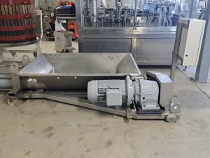 STAINLESS STEEL MONO PUMP, FIRM CMO, FOR GRAPES AND POMACE, WITH LOADING HOPPER AND FEEDING AUGER, SECOND-HAND MACHINE
