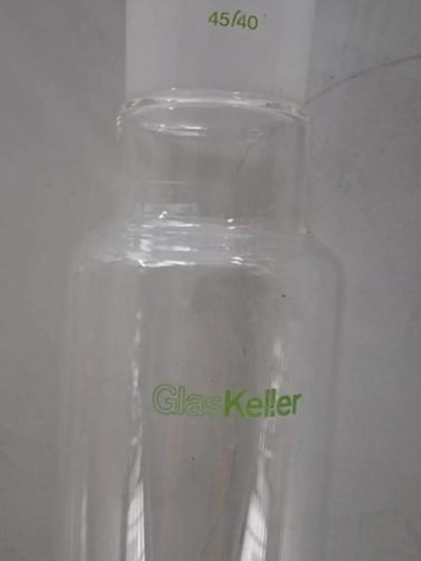 GlasKeller Labor-Glasapparatur bestehend aus Glasvorlage/Behälter mit Normschliff 45/40 - 3