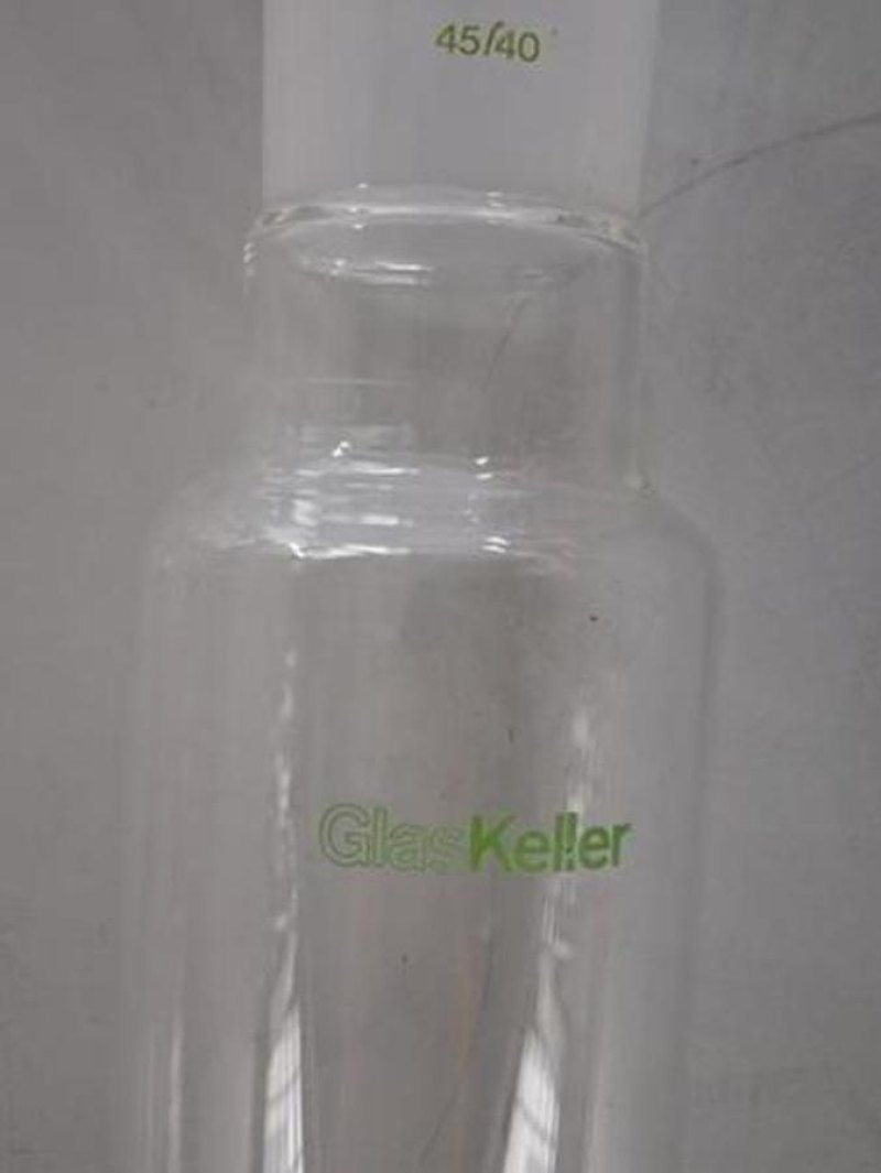 GlasKeller Labor-Glasapparatur bestehend aus Glasvorlage/Behälter mit Normschliff 45/40
