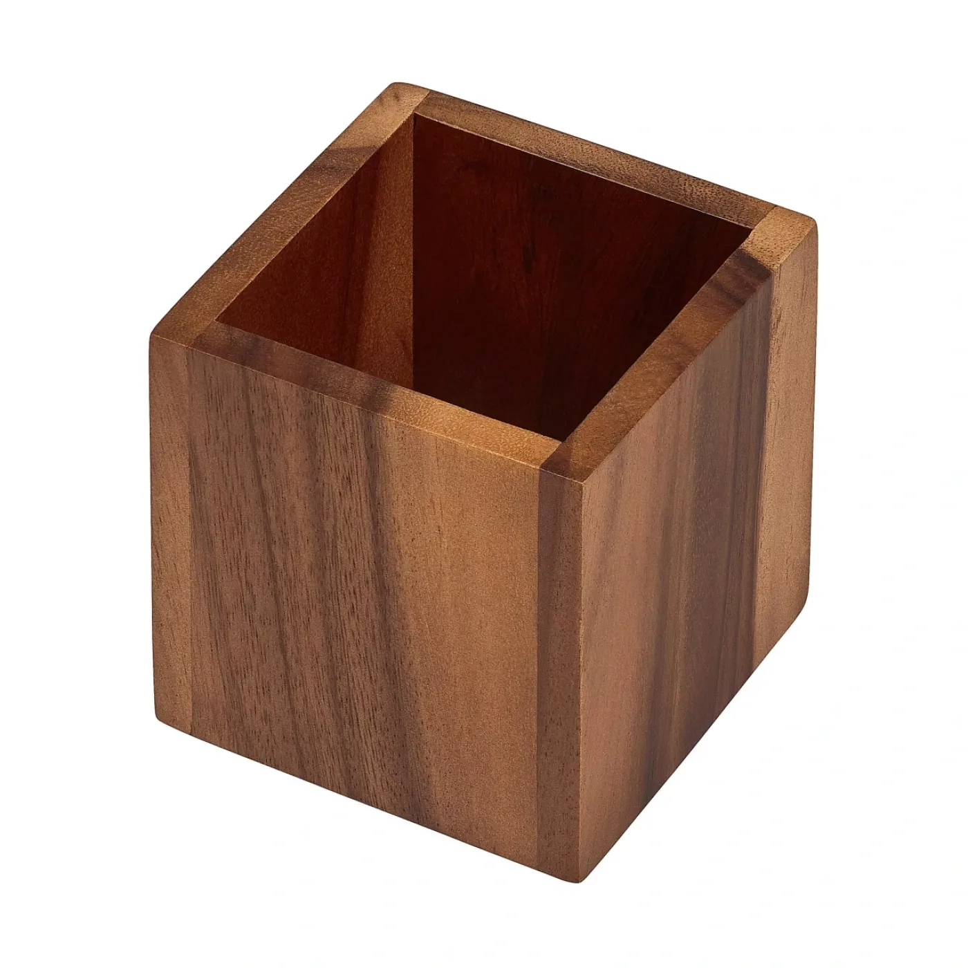 Tala Small Square Storage / Display Box in Lacquered Acacia - islandcatering - 1