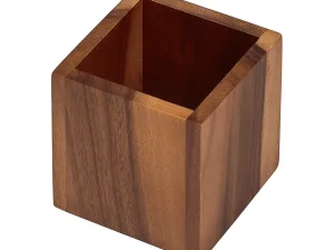 Tala Small Square Storage / Display Box in Lacquered Acacia - islandcatering