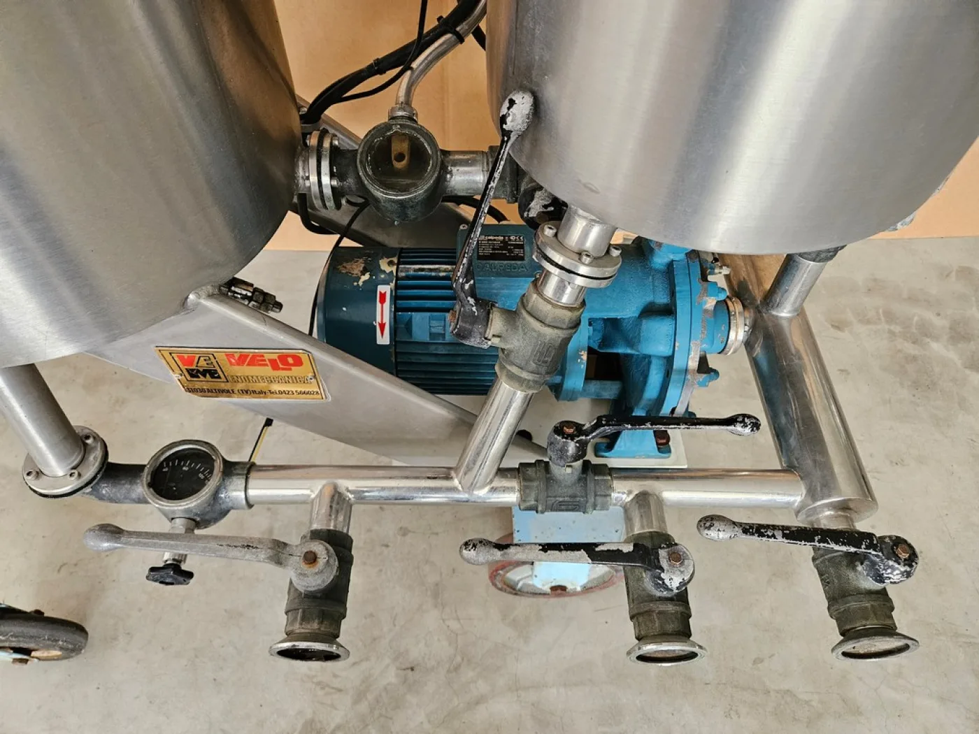 VELO BRAND KIESELGUHR STAINLESS STEEL FILTER, 4MQ OF FILTERING SURFACE, SECOND-HAND MACHINE - 3