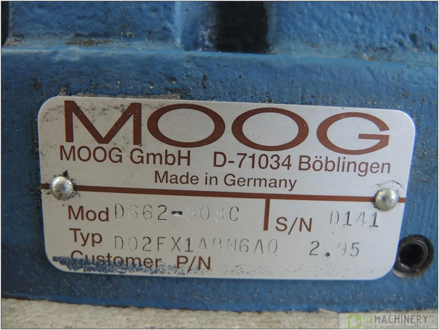 2010 MOOG D662-808C AI2584 - 4