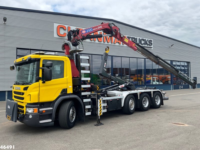 Scania P 450 Euro 6 HMF 21 Tonmeter laadkraan