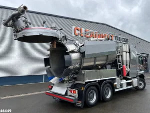 Mercedes-Benz Arocs 2643 6x4 Koks Cyclovac Vacuum Droge stoffen RVS opbouw Just 21.576 km!