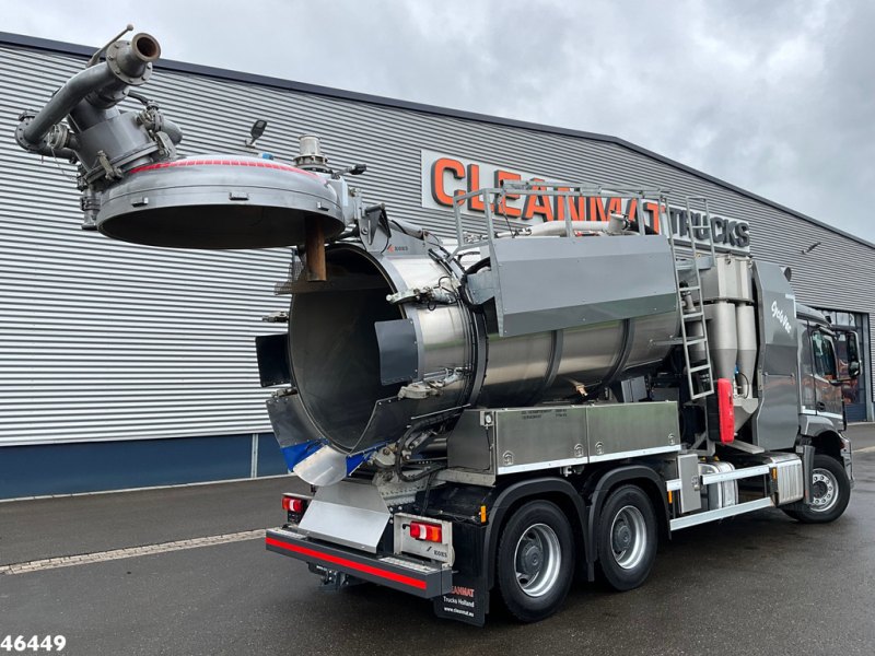 Mercedes-Benz Arocs 2643 6x4 Koks Cyclovac Vacuum Droge stoffen RVS opbouw Just 21.576 km!