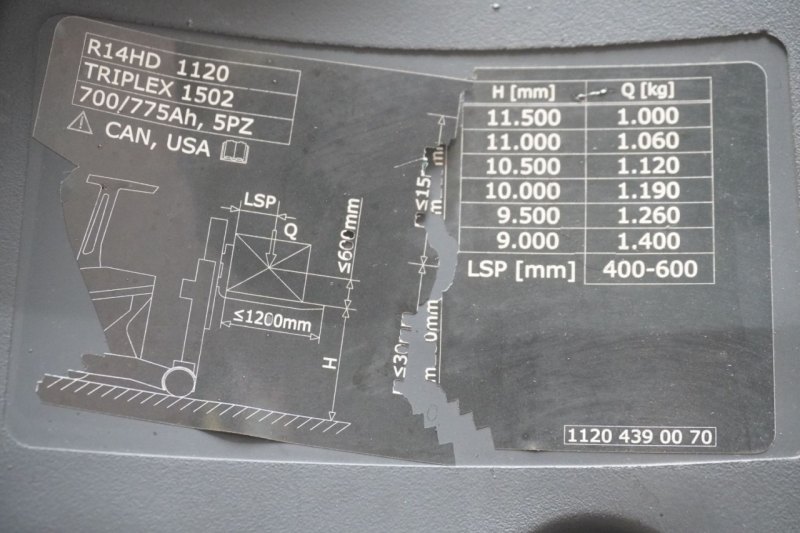 Schubmaststapler Linde R 14 HD 1120 (2019)