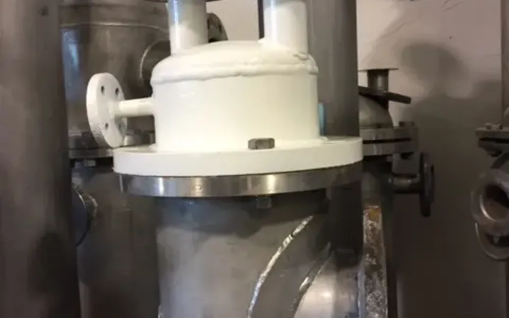 USED TUBULAR EXCHANGER AGUILAR Y SALAS 2.5 M2 STAINLESS STEEL