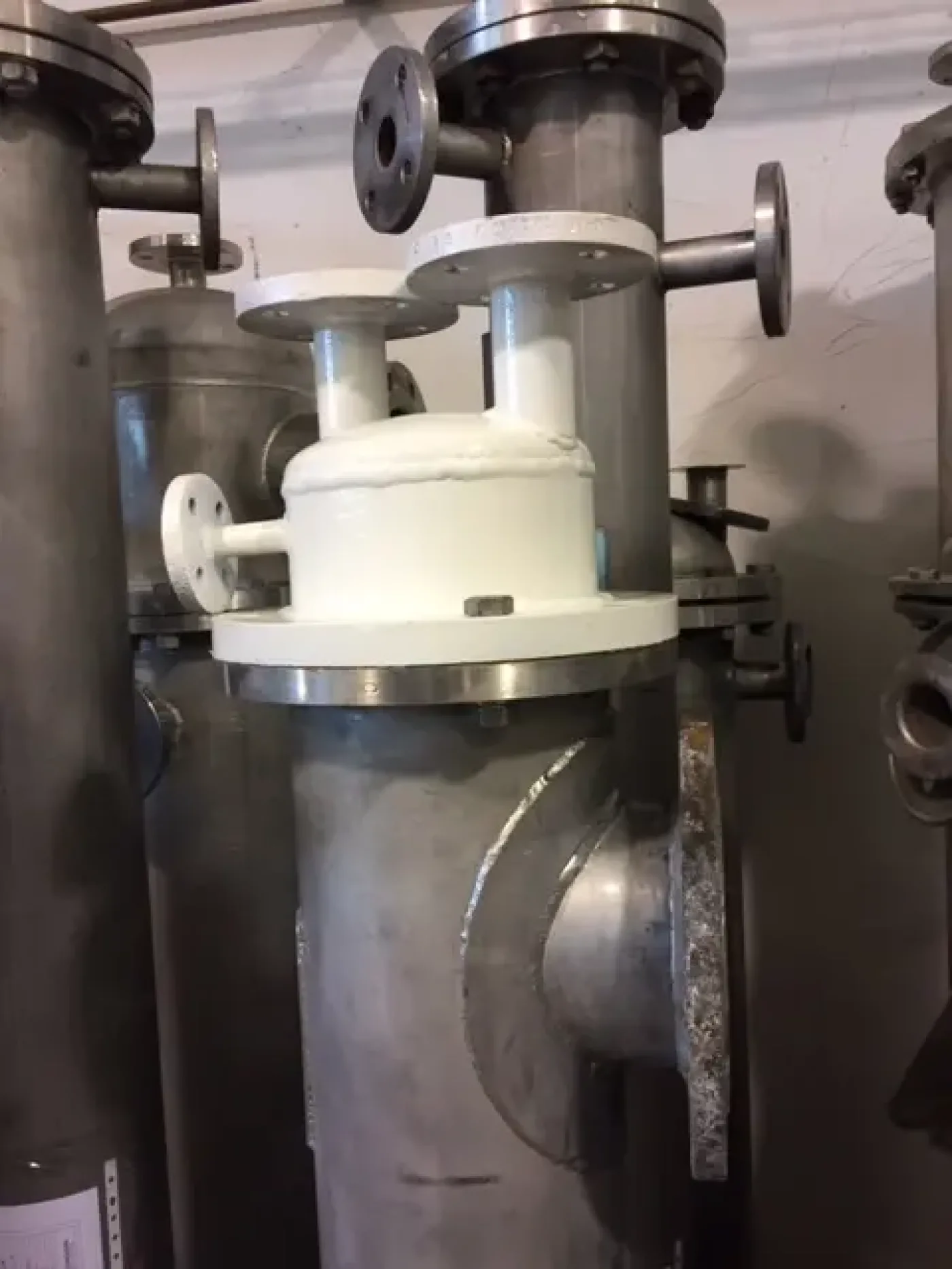 USED TUBULAR EXCHANGER AGUILAR Y SALAS 2.5 M2 STAINLESS STEEL - 1
