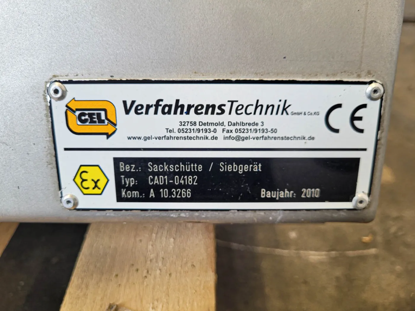 Gel Detmold CAD01-4182 - Vibro sieve - 2