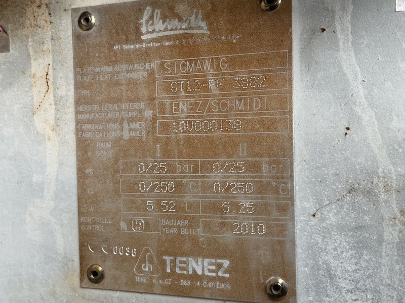 Api Schmidt Sigmawig ST12-PF (25 bar; 250 °C, 5,52 L.) - Plate heat exchanger