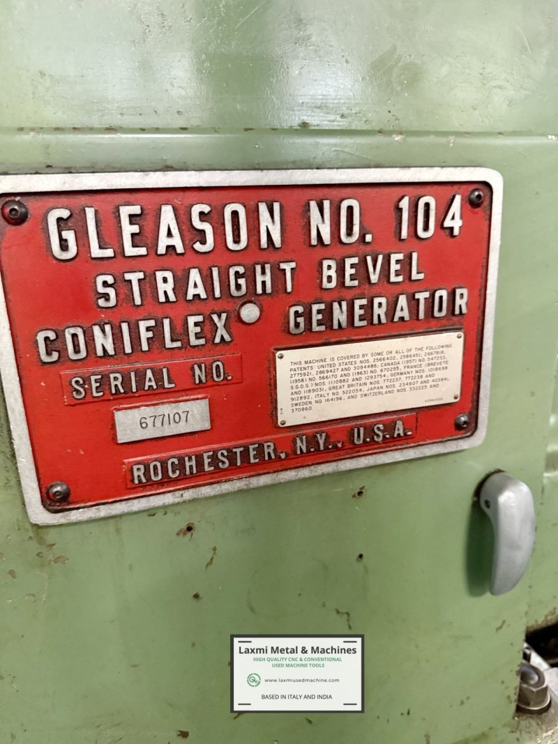 STRAIGHT BEVEL CONIFLEX GEAR GENERATOR, GLEASON - 104 - Laxmi Metal & Machines, Rohtak