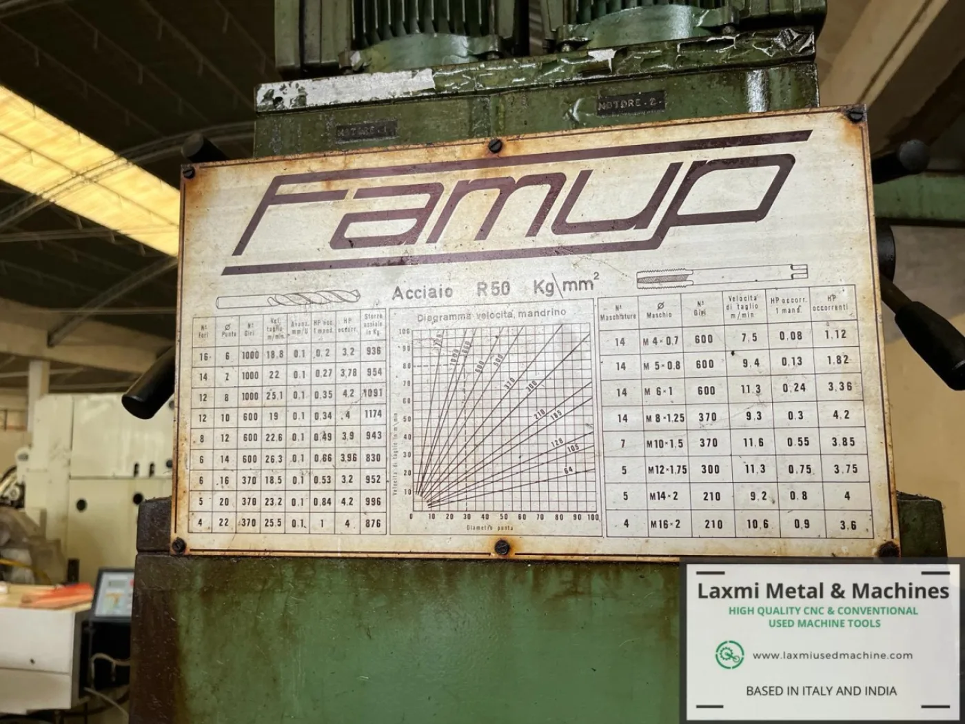 MULTI SPINDLE COLUMN DRILLING + TAPPING MACHINE, FAMUP - Laxmi Metal & Machines, Rohtak - 4