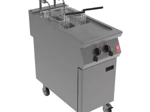 Falcon F900 Twin Pan, Twin Basket Electric Fryer on Castors E9342F2 - islandcatering
