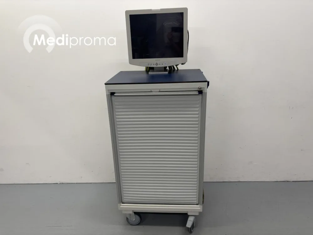 Sony Monitor op Trolley