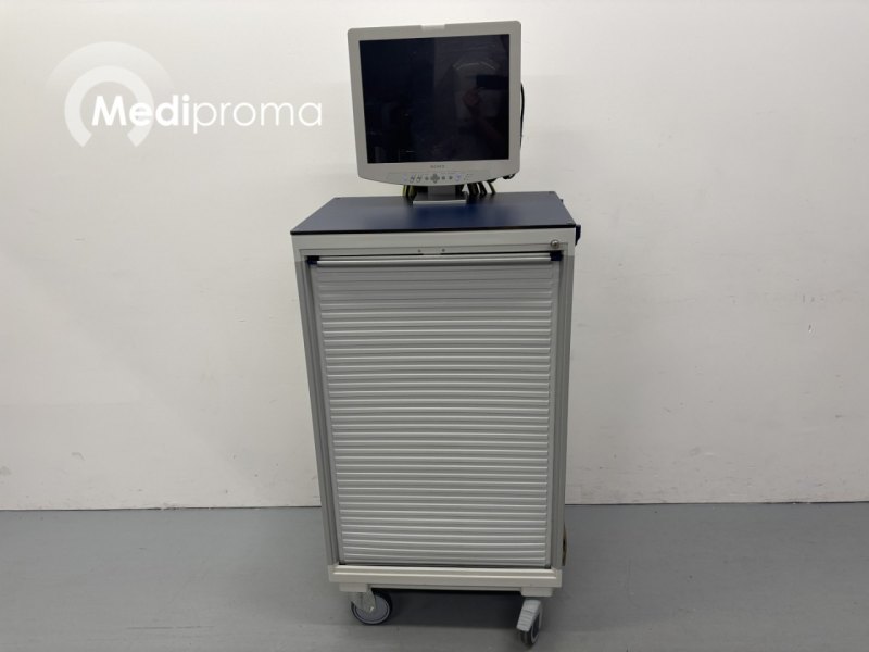 Sony Monitor op Trolley
