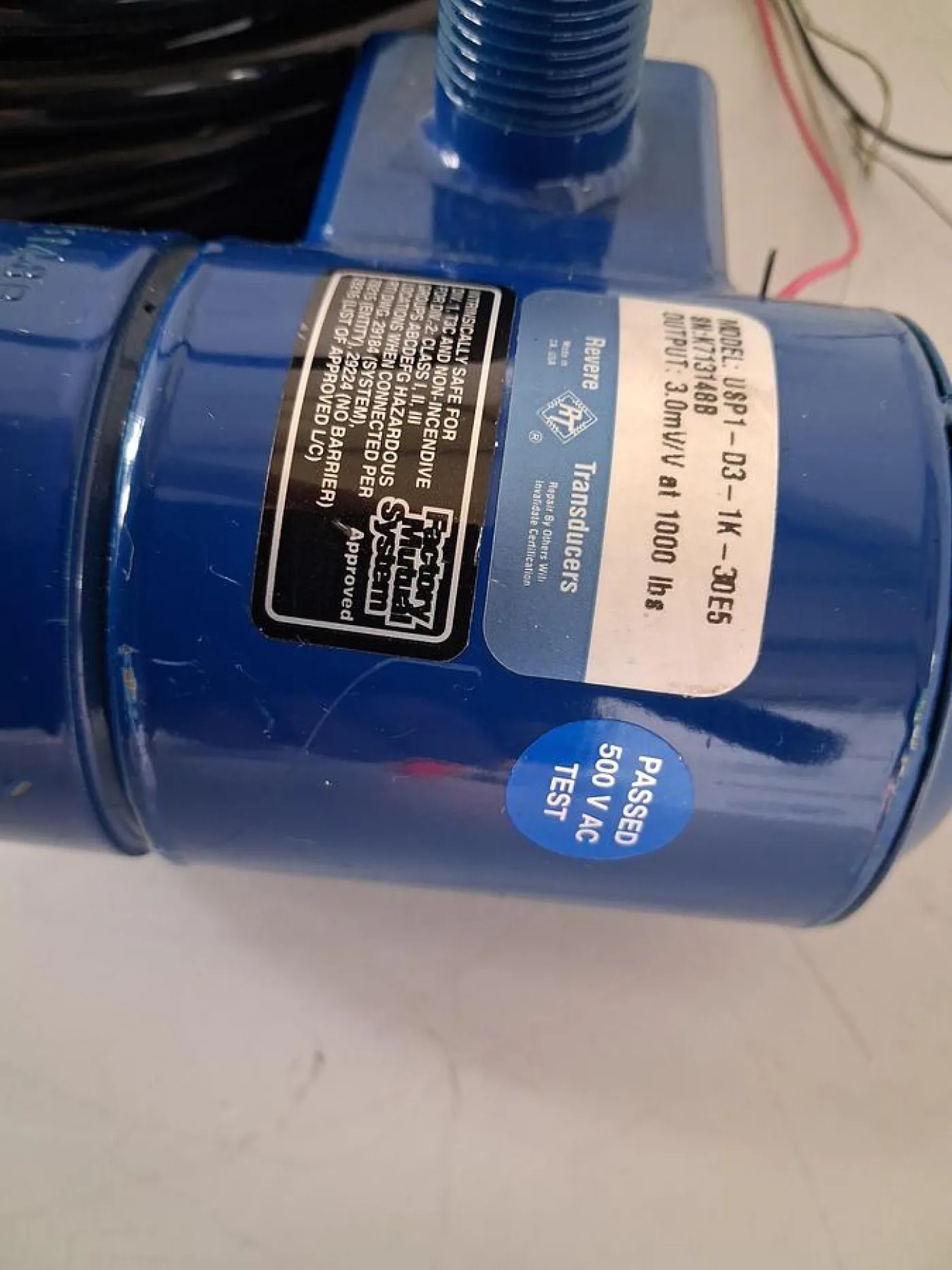 Revere Model DSP1-D3-1K-30E5 Kraftsensor / Load Cell Transducer - 4