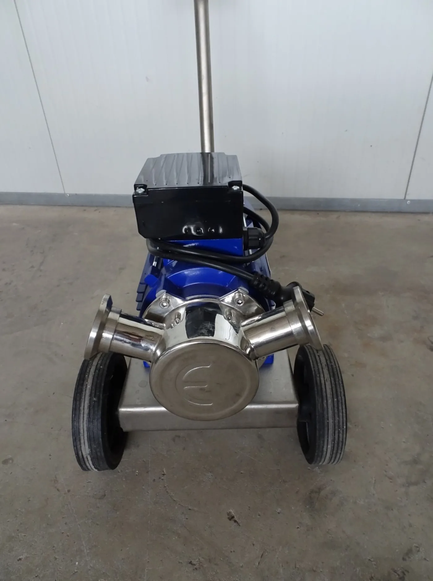 PUMP – ELECTRIC PUMP IN STAINLESS STEEL WITH FOOD NEOPRENE IMPELLER MOD. EURO 40 ONE SPEED SINGLE PHASE 220 VOLT NEW MACHINE - 3