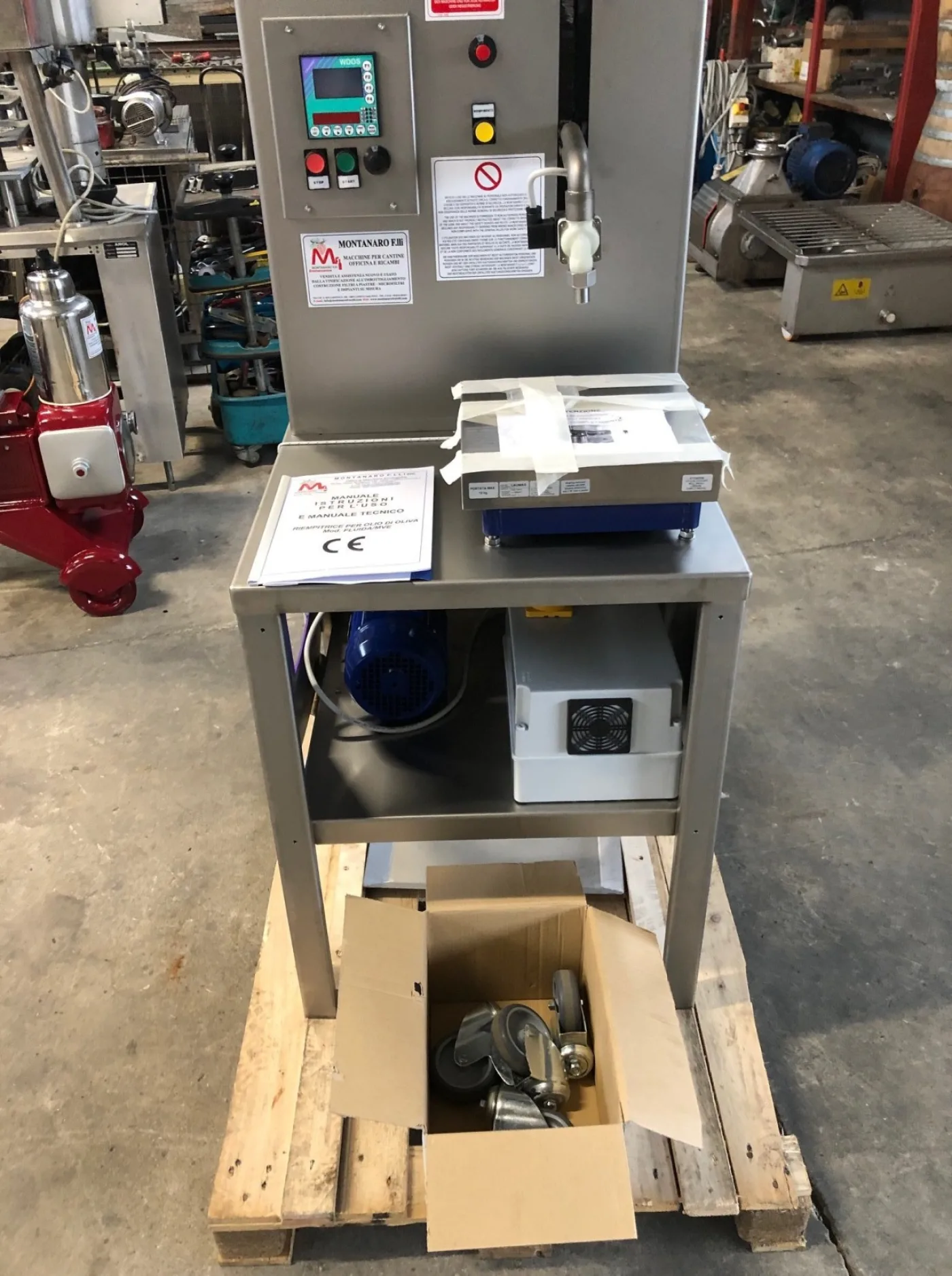 ELECTRONIC WEIGHT FILLER FOR OLIVE OIL AND DENSE FOOD LIQUIDS FLUIDA MVE - 6