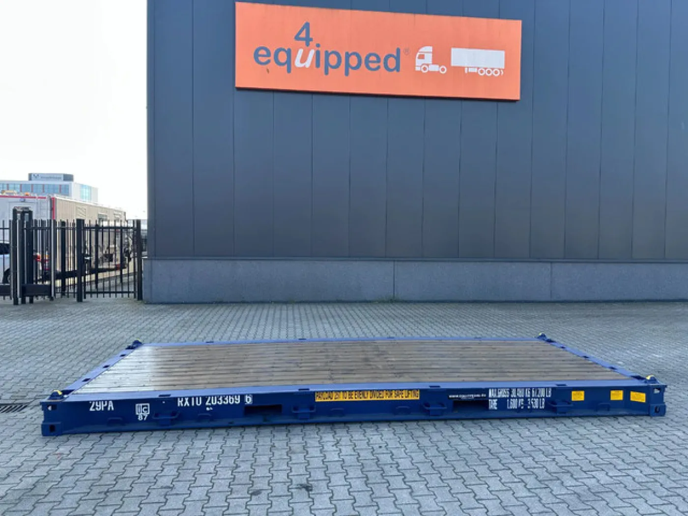 NEW 20FT FLATRACK HARDWOODEN FLOOR / 4x available - 2