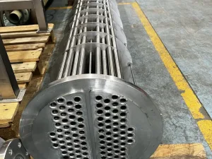 USED TUBULAR EXCHANGER INDUSTRIAS AJA STAINLESS STEEL 17 M2