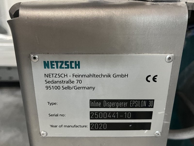 Netzsch Epsilon-30 Inline Disperger - Inline mixer