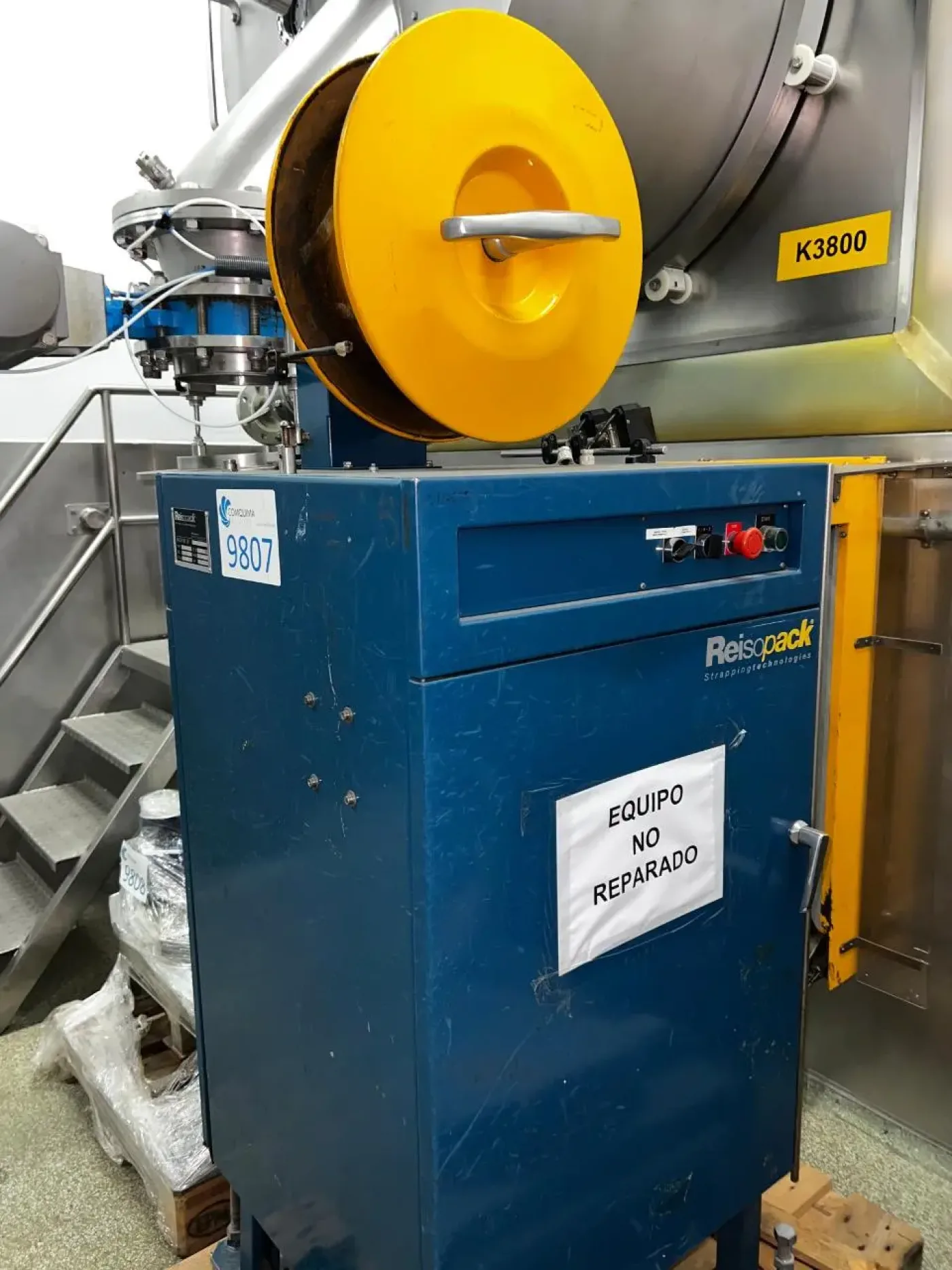 USED REISOPACK 2000 AUTOMATIC SIDE WELDING STRAPPING MACHINE 30 STRAPPING/MIN - 4