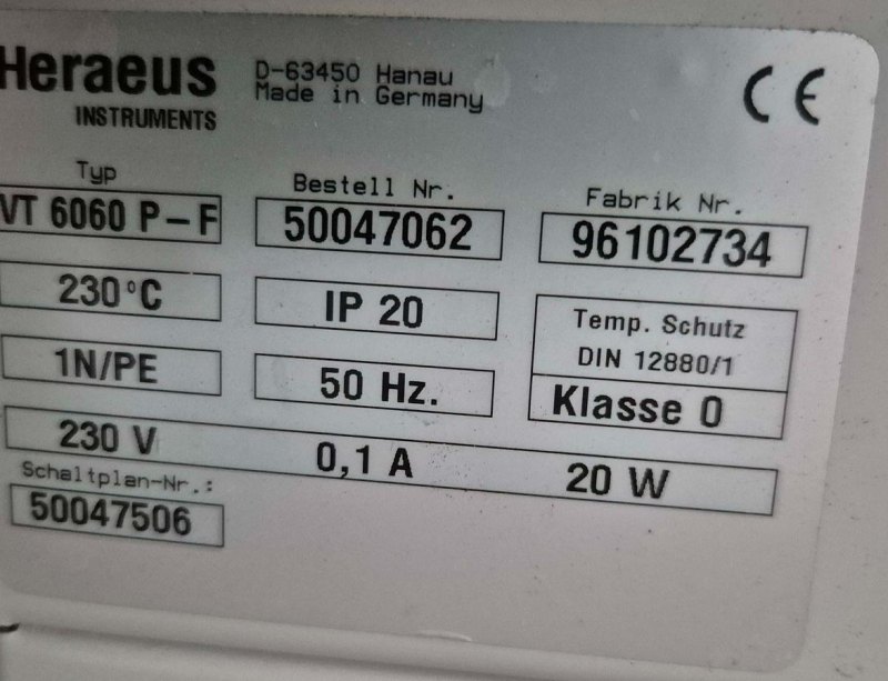 Thermo Scientific Vacutherm VT 6060 P-F