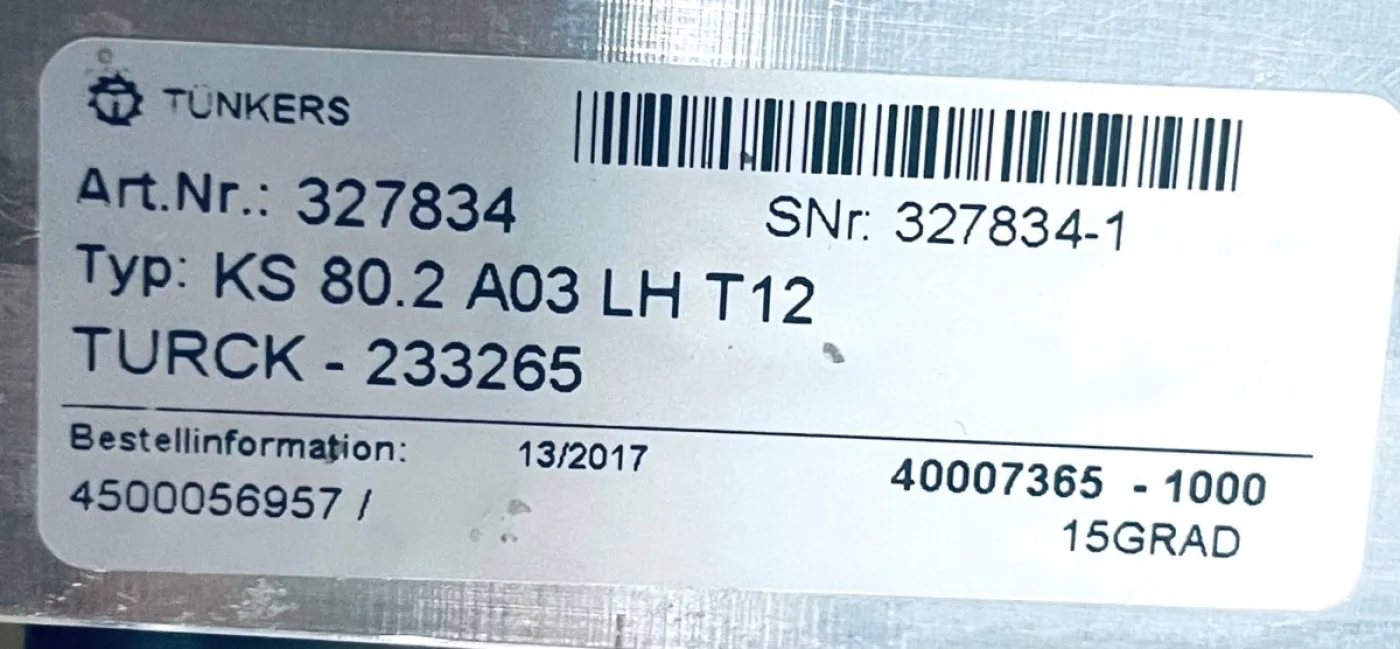 Tünkers Spanner KS 80.2 A03 LHT12 - 6