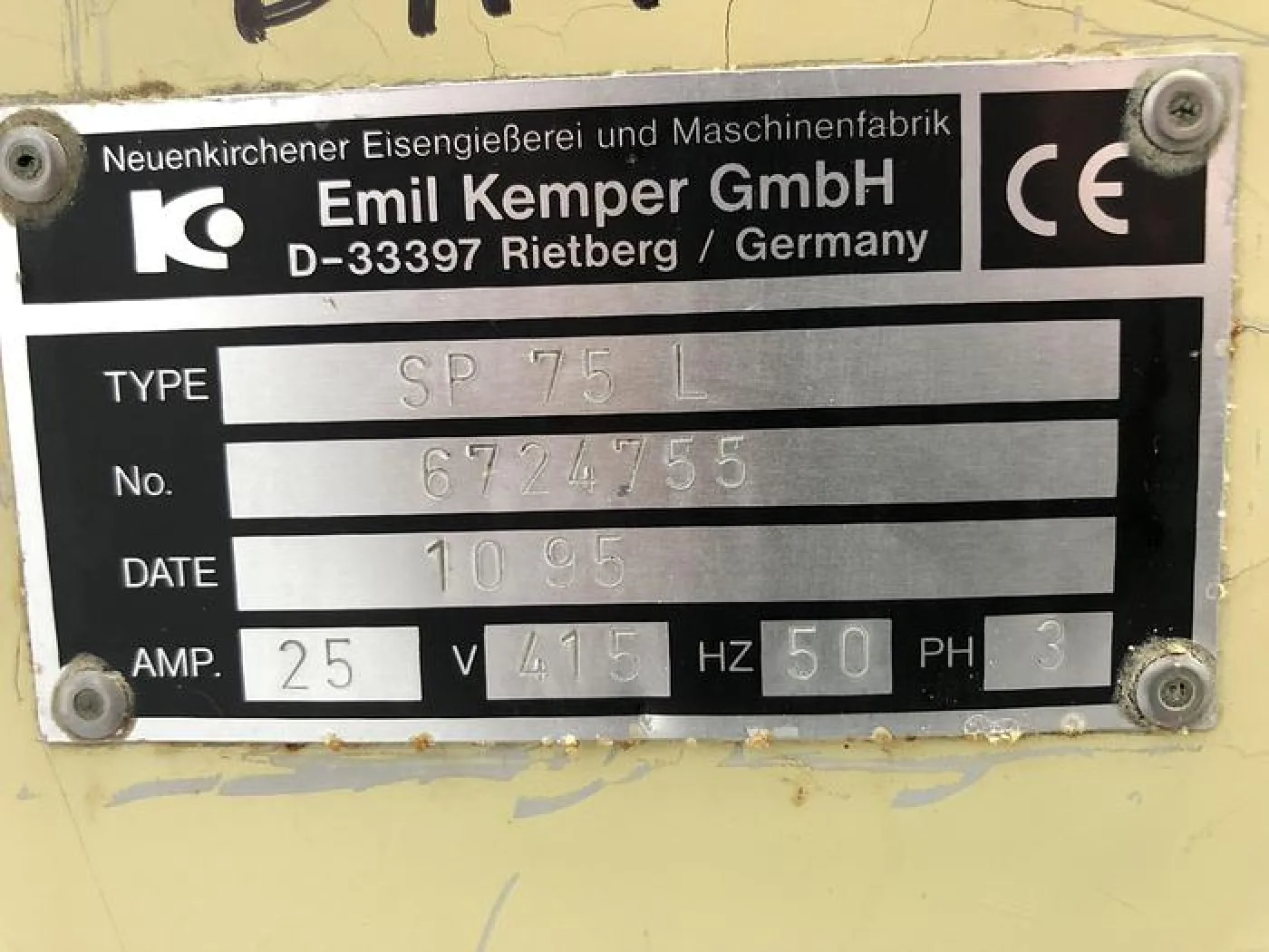 Kemper SP75L, 120kg dough spiral Mixer, 2 speed, 2 timers - 2