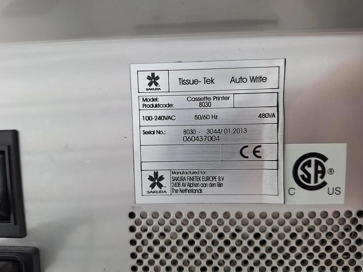 Sakura Tissue-Tek Auto Write Cassette Printer - 7