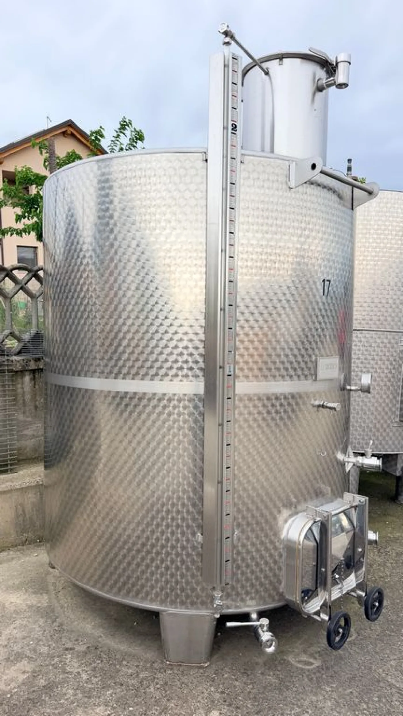 STAINLESS STEEL TANK BRAND DI ZIO, MODEL WINEMAKING/STORAGE, LITER CAPACITY 5.000 (HL 50) ABOUT, SECOND-HAND EQUIPMENT - 1