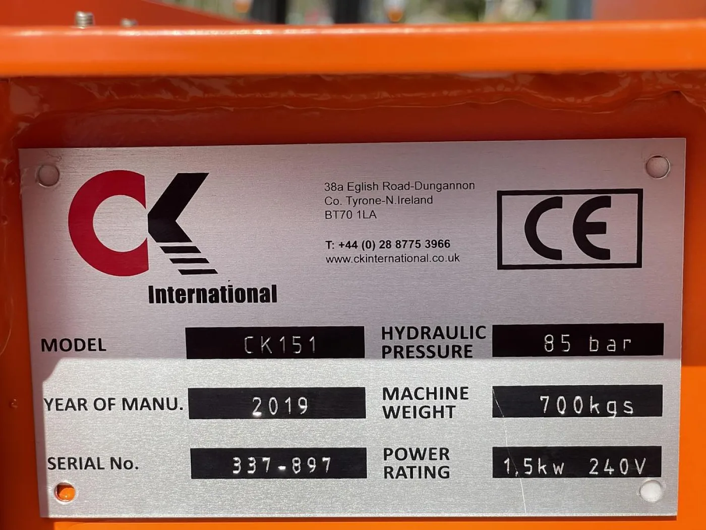 2019 CK International CK151 Vertical Baler - 4